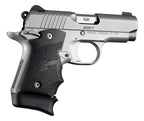 Hogue Overmolded Rubber Grip For Kimber Micro 9 (Ambi Safety) With Finger Grooves, Black - 39080