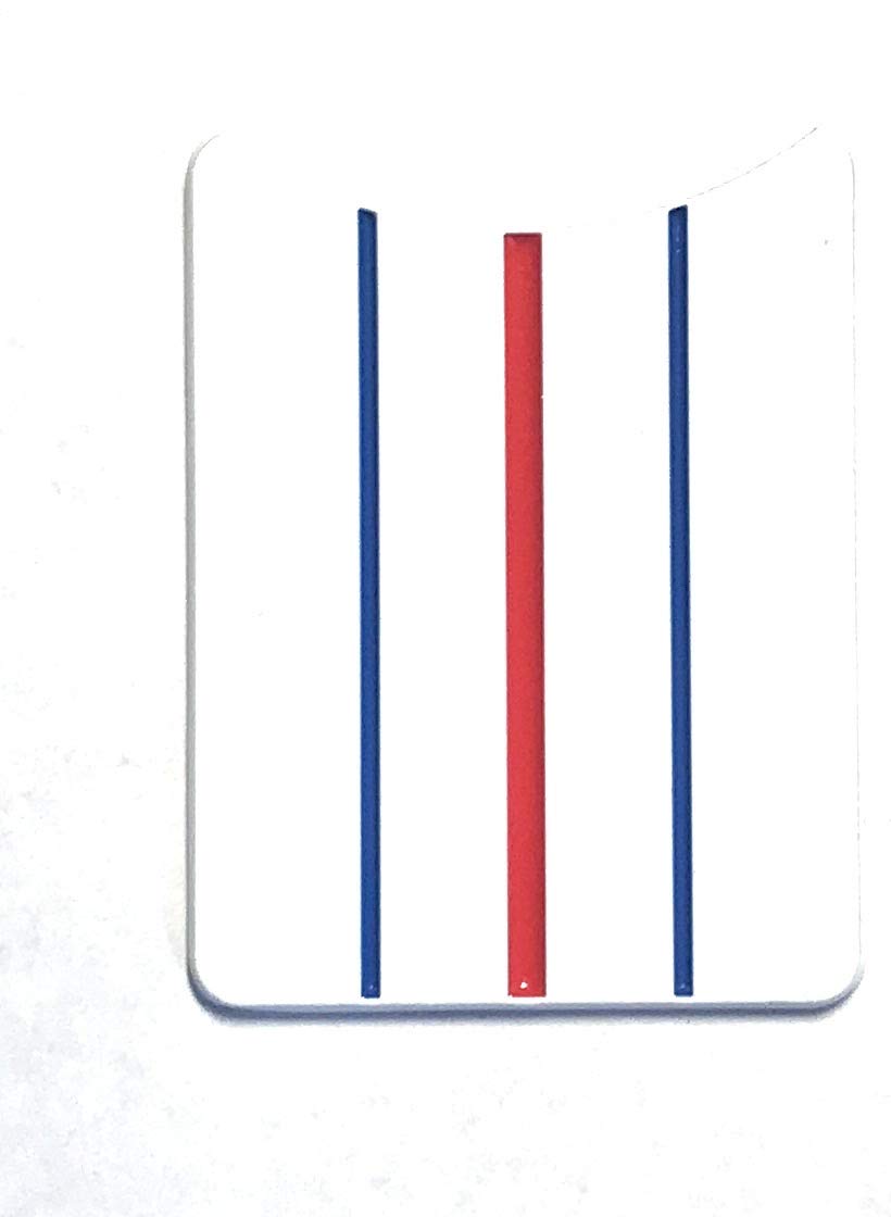 Golf Ball Marker (Triple Track) (Red And Blue, 1 Pack)