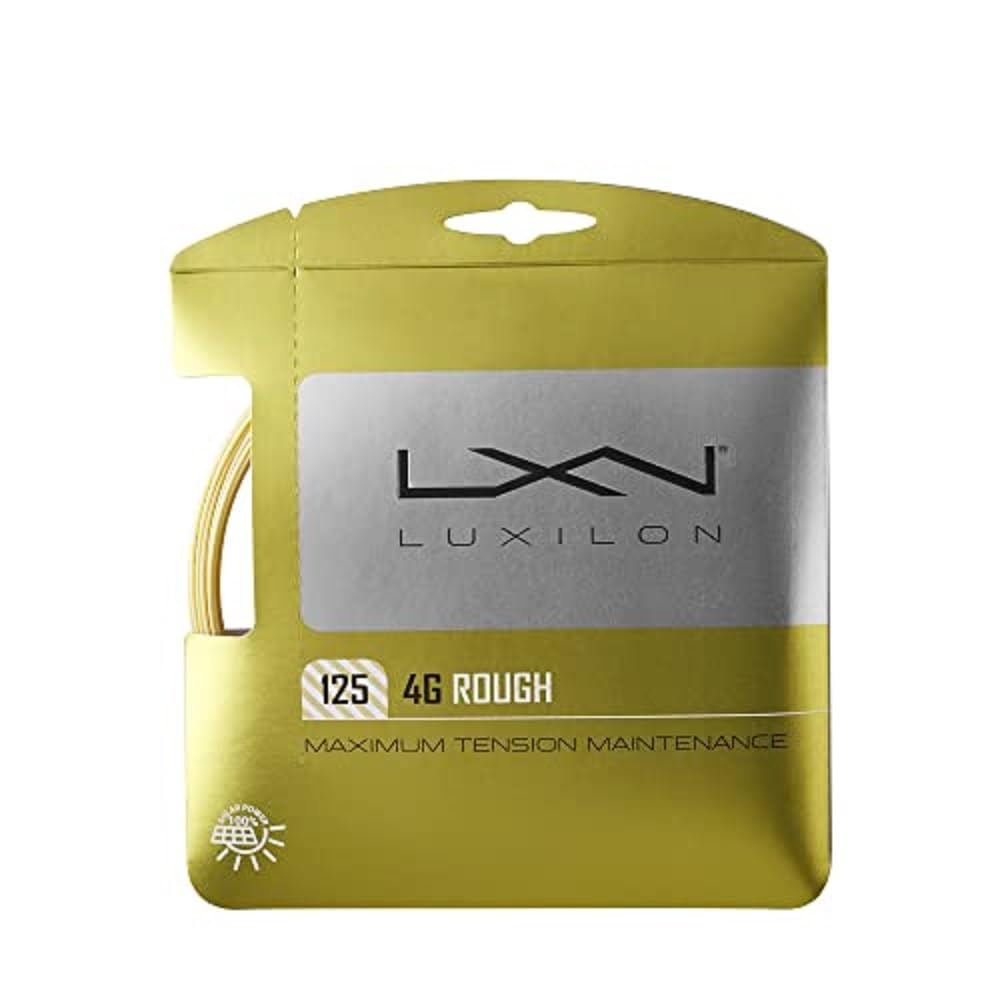 Luxilon 4G Rough 125 Tennis String - Set, Gold