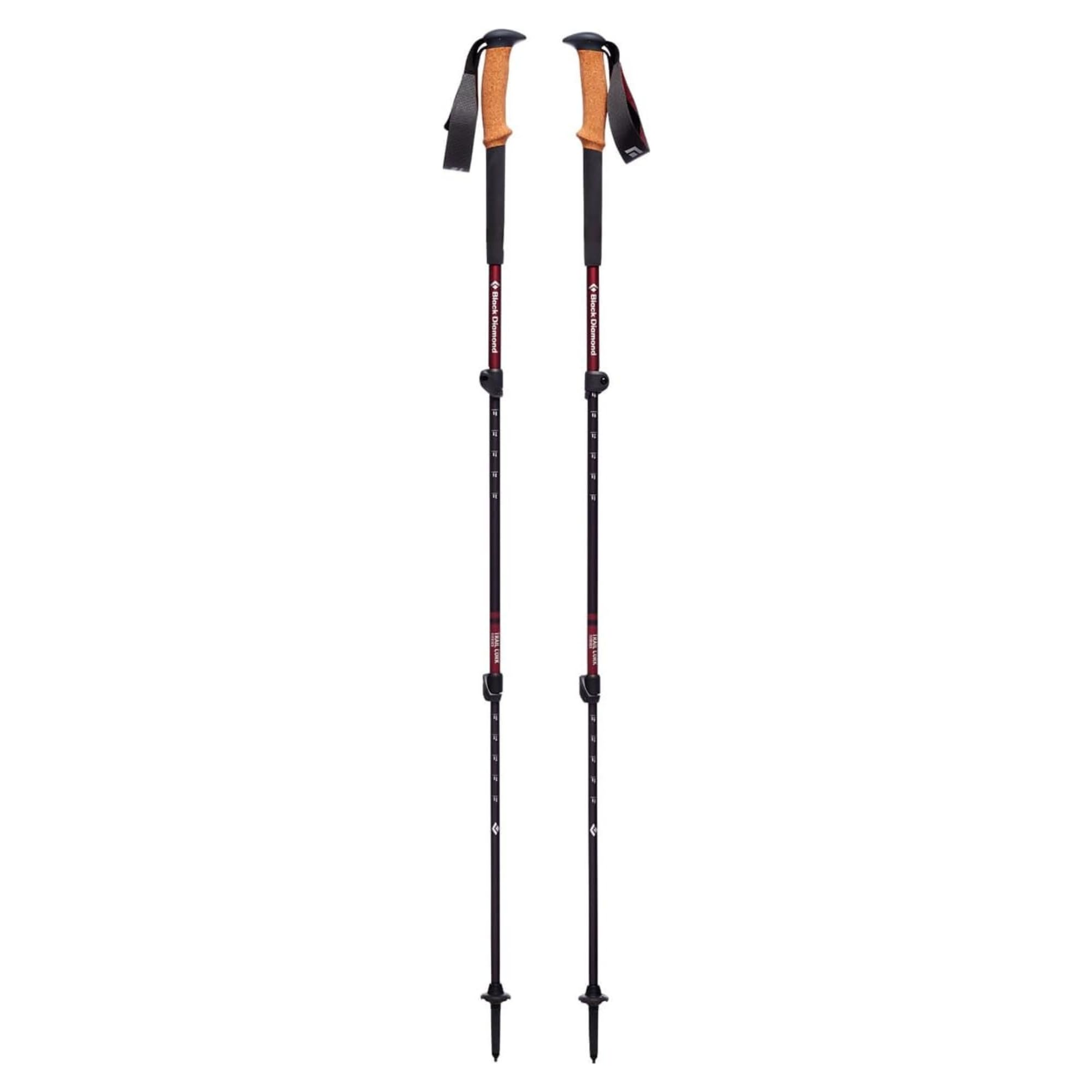 BLACK DIAMOND Womens Trail Cork Trekking Poles (Pair) | Lightweight Collapsible Aluminum Hiking Poles | Natural Cork Grips | Fl