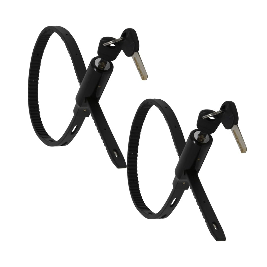 Urban August Adjustable Zip Tie Lock For Refrigerator Door Cabinet Bike Stroller Helmet - Multi-Purpose Keyed French Door Lock -