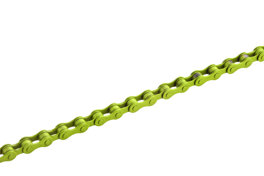 Zonkie Single-Speed Bicycle Chain 1/2 X 1/8 Inch 116 Links (Yellow, 1/2'' 1/8'' 116 Links)