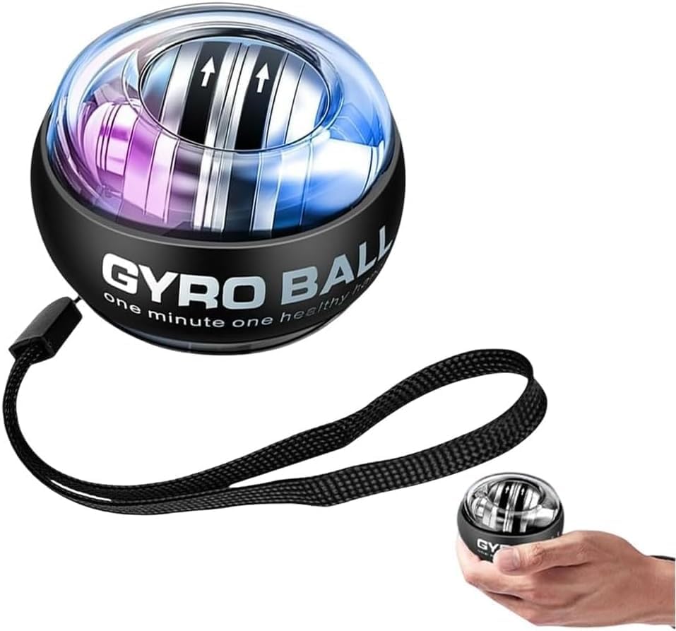Ramya Ent. 1 PCS Wrist Trainer Power Gyro Ball, Hand Forearm Strengthener, Colorful Lighting Ball, Arm Strengthener Enhancer Ess
