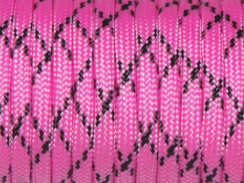 7 Strand Core 550Lb Paracord Parachute Cord Lanyard Mil Spec Type Iii-100Ft (Hot Pink Camo(58#))