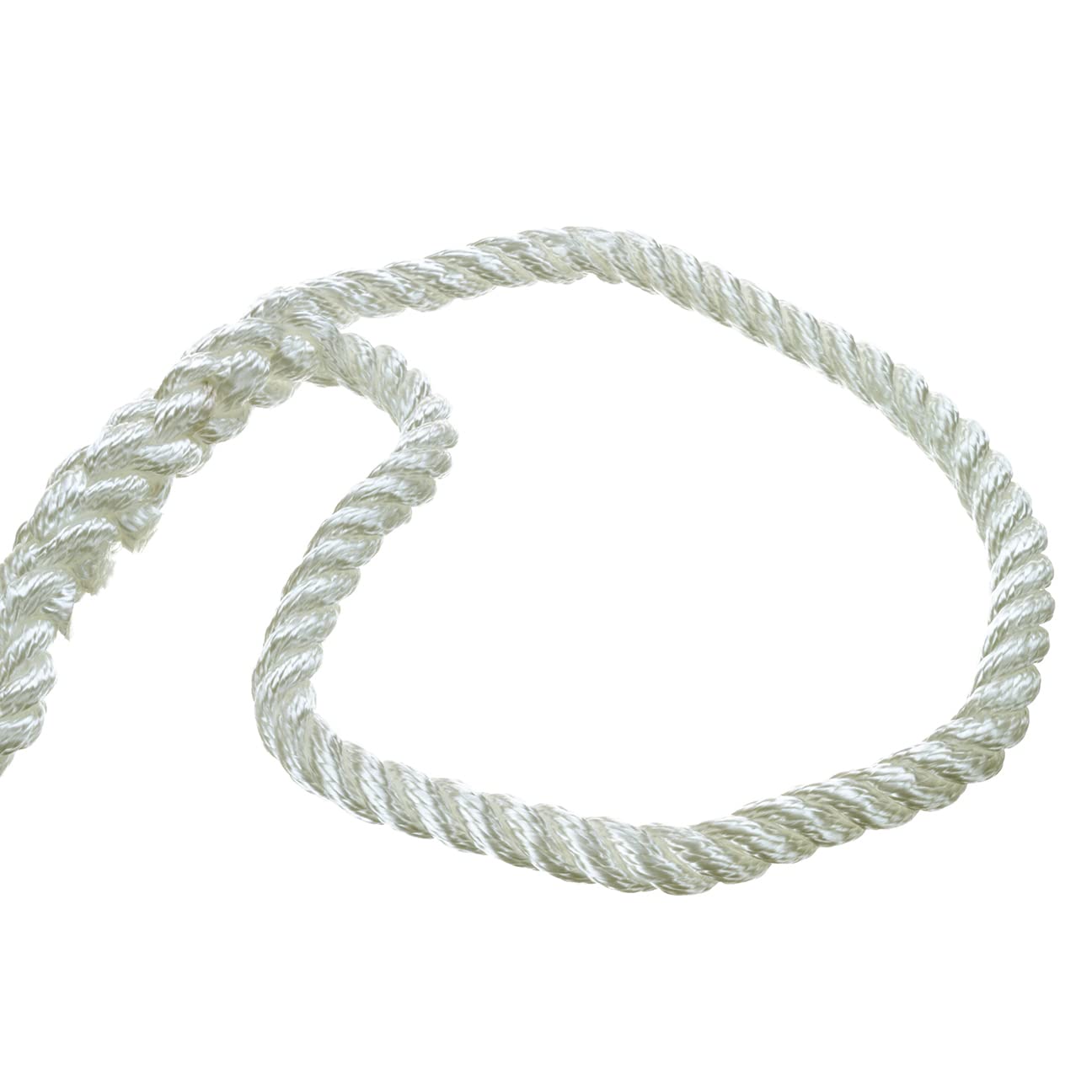 Seachoice 42561 Dock Rope For Boating - 3-Strand Twisted Nylon Dock Line, -Inch X 20 Feet, White