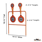 Do All Outdoors Rebar Double Spinner Steel Shooting Target For .22 Caliber