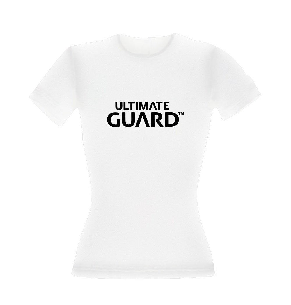 Ultimate Guard Ladies T-Shirt Wordmark White Size S