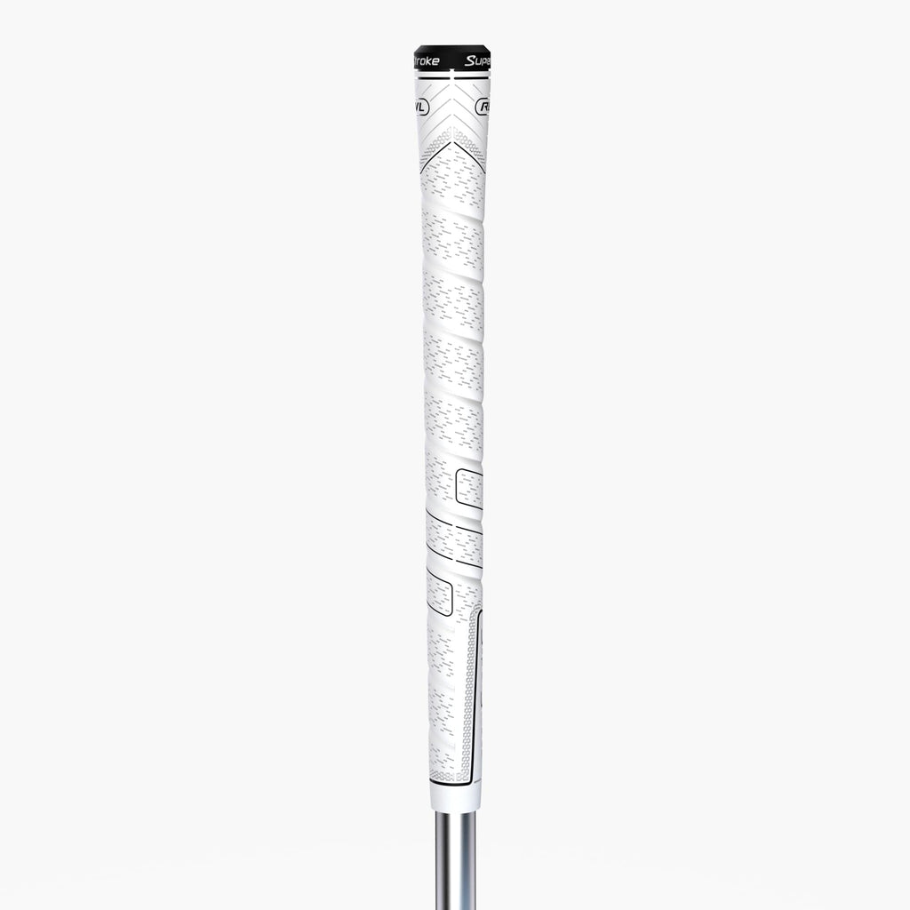 SuperStroke REVL Comfort Midsize Golf Club Grips, .60 Round, Maximum Enhanced Feel and Consistent Performance, White