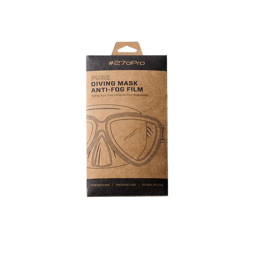 #270Pro - Pure Anti-Fog Film for CRESSI Diving Masks | for Scuba Diving, Snorkeling, Freediving