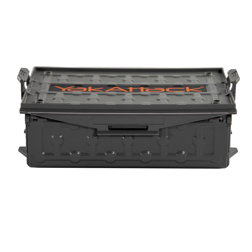 Yakattack Tracpak Stackable Storage Box - Battleship Grey | Kayak Fishing Gear Storage | Fits Geartrac & Mightymount | Kayak Acc