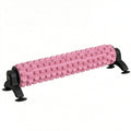 TRENDYNEST Deep Tissue Wall Mount Massage Roller Muscle Relief 3D Textured Massage Roller, Pink, Bracket Spiky