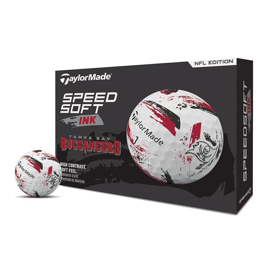 TaylorMade Golf Speed Soft Ink NFL Tampa Bay Buccaners Dozen