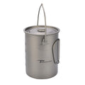 Timberbrother 900Ml Titanium Outdoor Camping Mug With Lid