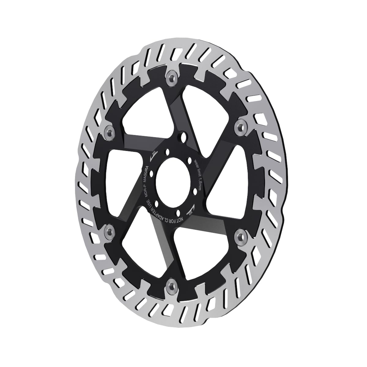 Magura Unisex'S 2701938 Disc Brake Rotor, Silver, 203 Mm