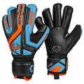 Renegade Gk Talon Cyclone 2 Goalie Gloves With Pro-Tek Fingersaves | 4Mm Hyper Grip & Duratek | Black, Orange, Blue Soccer Goalk