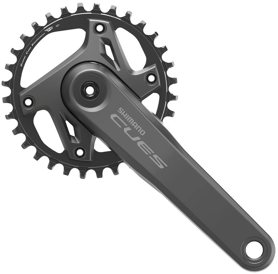 SHIMANO CUES FC-U6000-1 Crankset - 170mm, 9/10/11-Speed, 32t, 96 BCD, Hollowtech II, Black