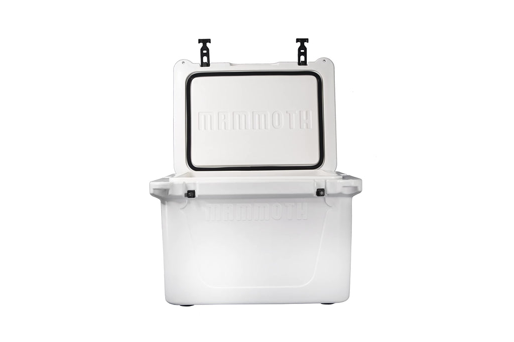 Mammoth Ranger 25 Cooler, Insulated Hard Ice Chest With 25 Quart Capacity, Holds 30 Cans, Great For Boat, Camping, White