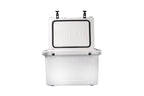 Mammoth Ranger 25 Cooler, Insulated Hard Ice Chest With 25 Quart Capacity, Holds 30 Cans, Great For Boat, Camping, White