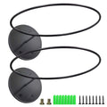 Calenzana 2 Pack Sports Ball Holders Wall Mount Display Rack For Basketball Volleyball Rugby Soccer, Black