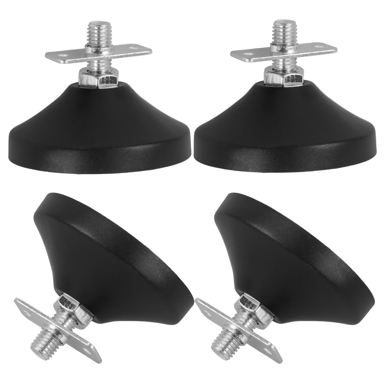 HOOTNEE 4Pcs Adjustable Feet Levelers for Foosball Table Football Machine Anti Skid Rubber Leg Levelers Furniture Leveling Pads 