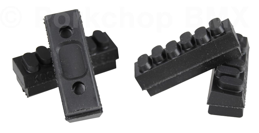Kool-Stop Ks-W6B Weinmann 6-Dot Brake Shoes Black 4/Bg