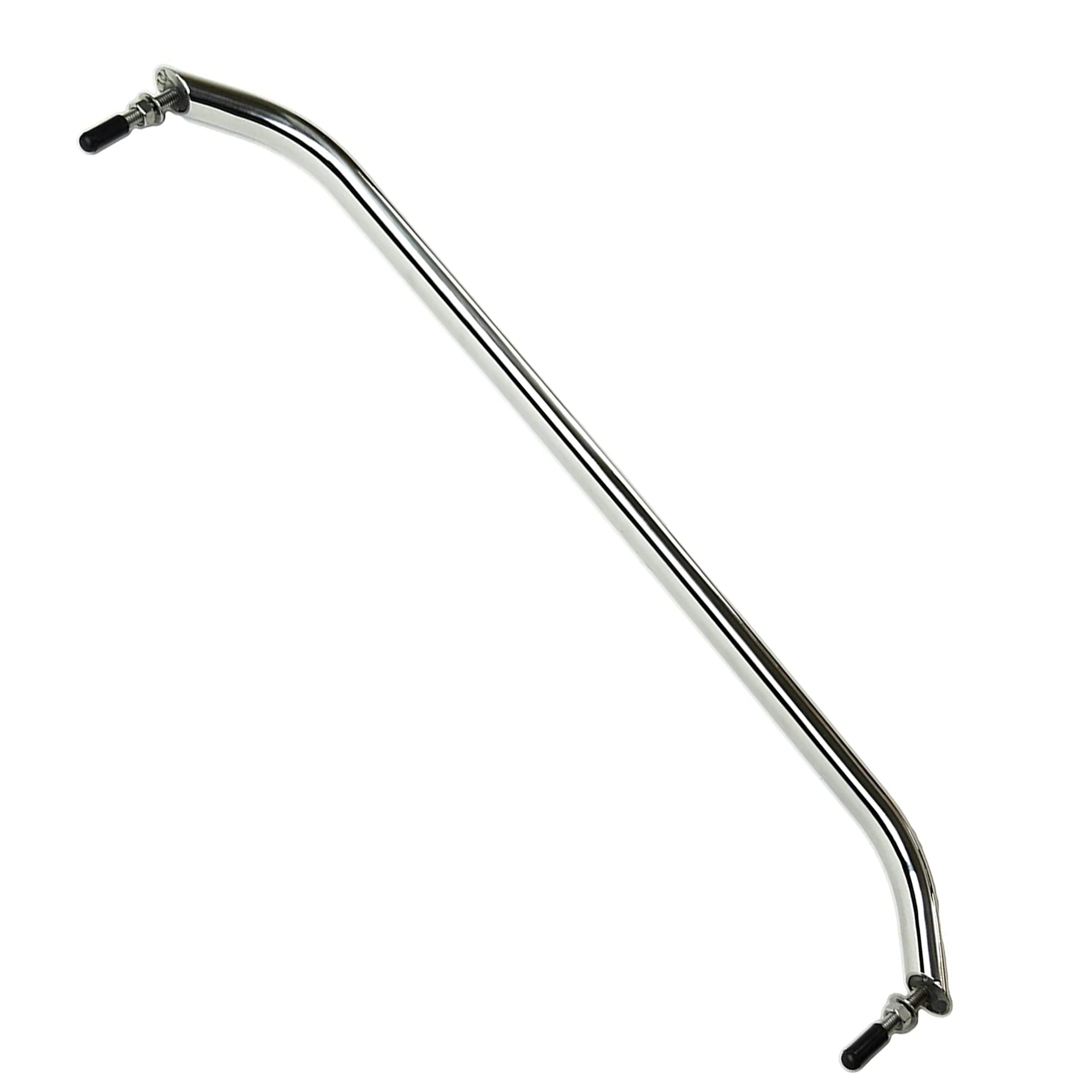 MARINE CITY Oval Tube Boat Handle Grab Bar Mount Handrail with Flange and Studs, Marine-Grade Stainless Steel for Yachts, RVs, a
