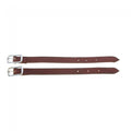 Tough-1 Dark Oiled Leather Stitched Western Saddle Adjustable Stirrup Hobble Straps