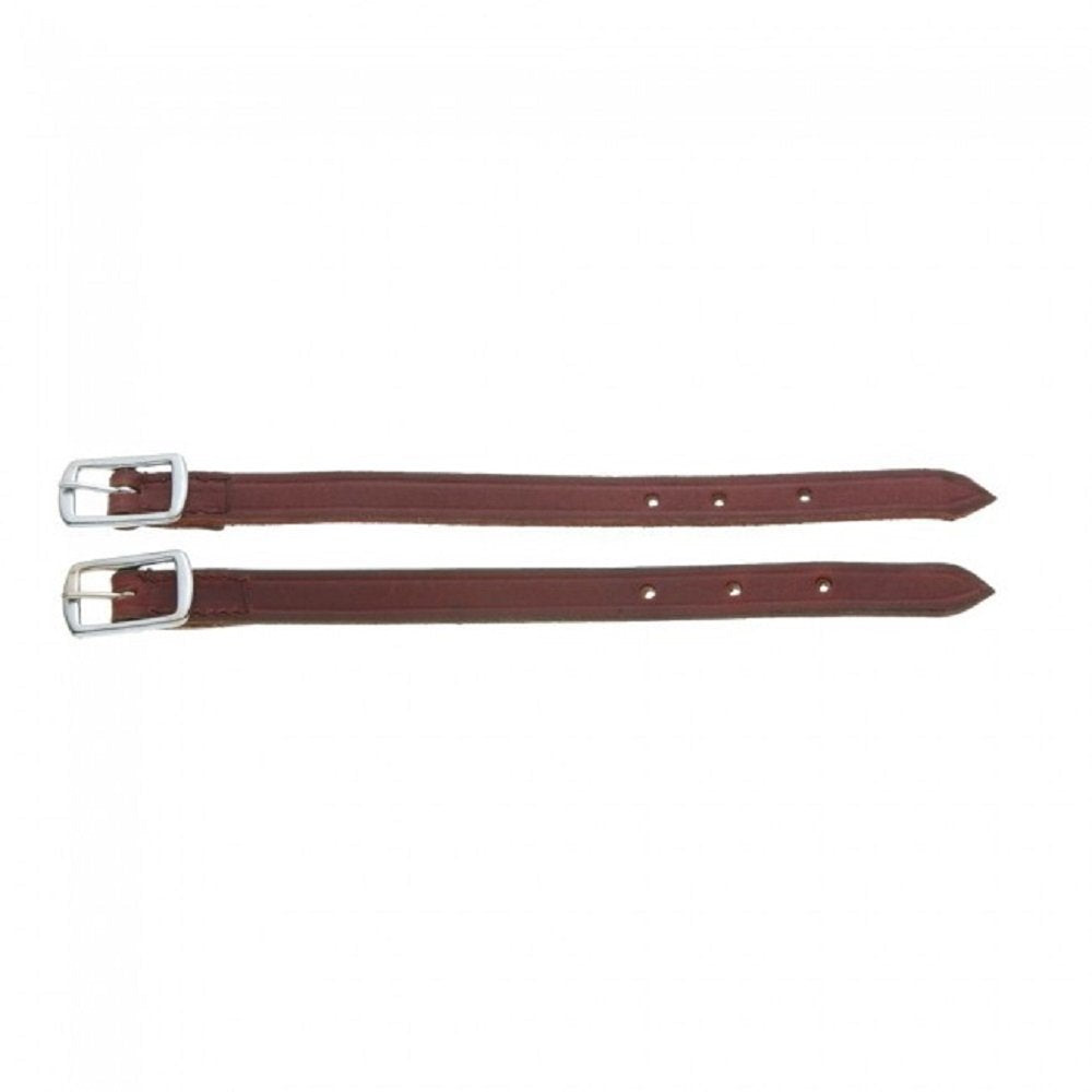 Tough-1 Dark Oiled Leather Stitched Western Saddle Adjustable Stirrup Hobble Straps