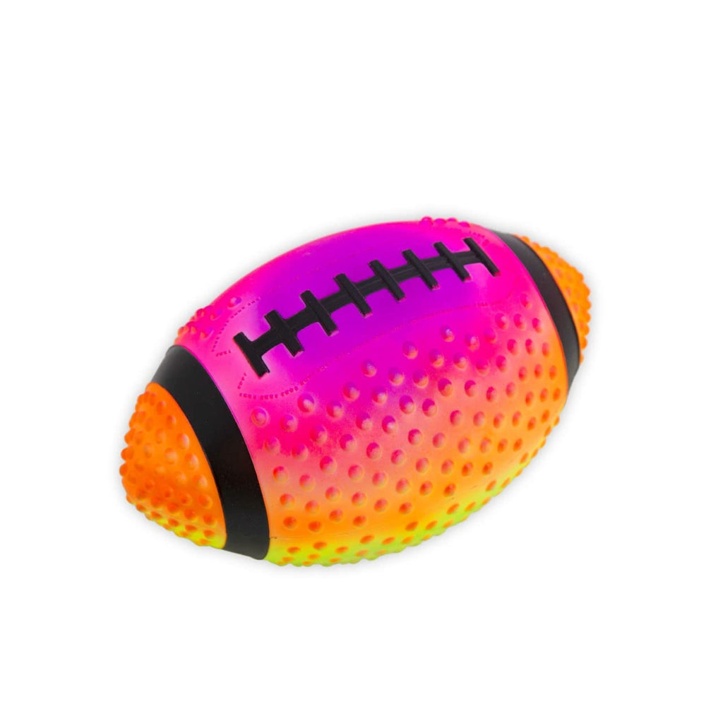 Regent Practice Football Neon Colored 9Inch Spiked For Gripping Control Made Of Soft Rubber Inflatable Football Air Filled Great