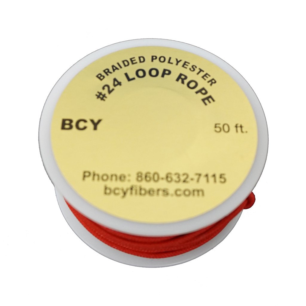 BCY Size 24 D Loop Rope Red 50 ft