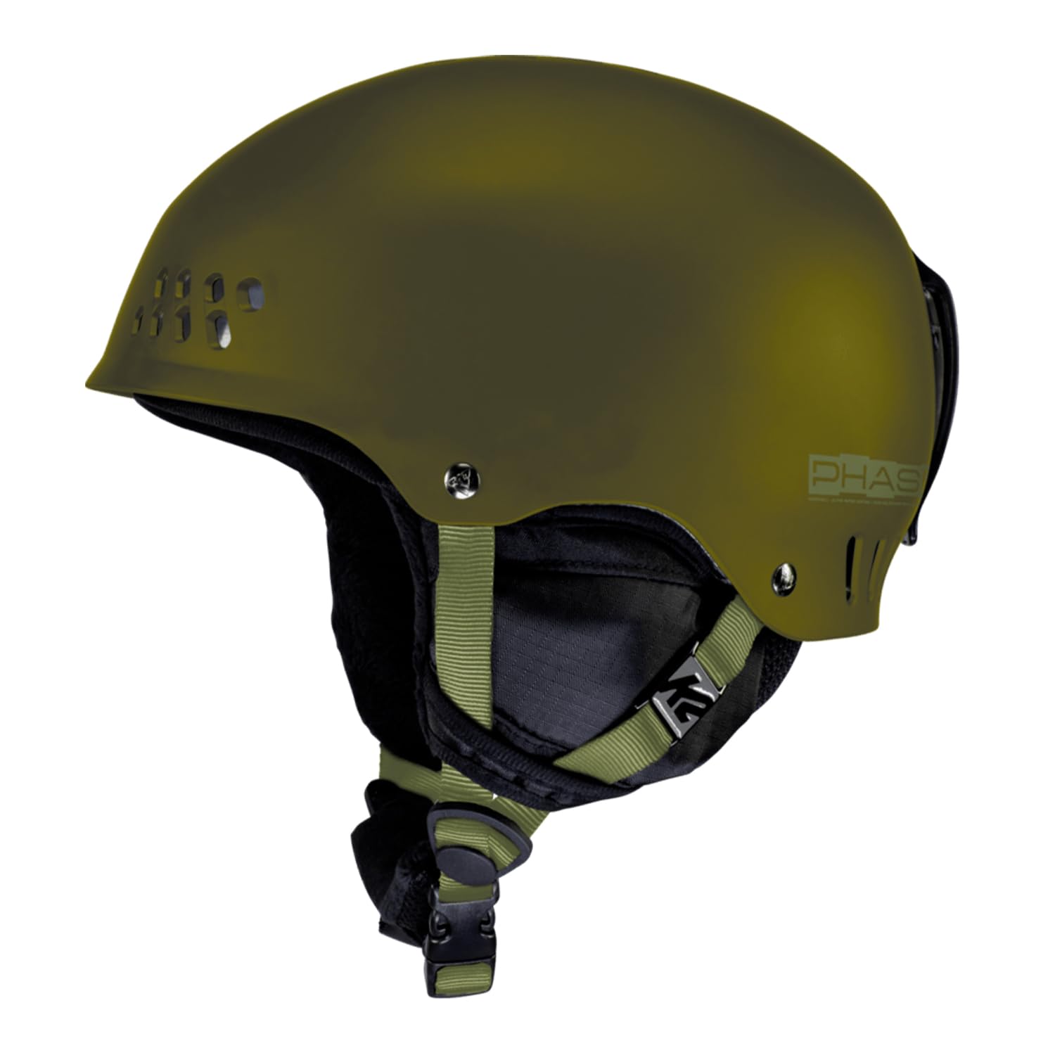 K2 Phase Pro Mens Snow Helmet, Dark Olive Green, L/Xl