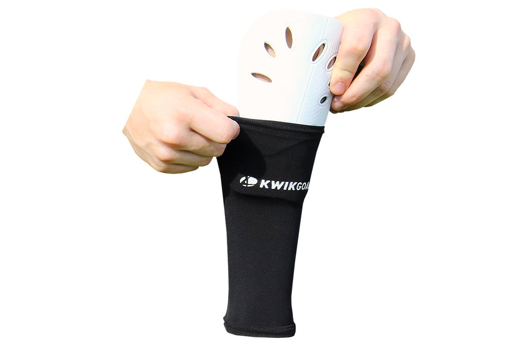 Kwik Goal Youth Shin Guard Compression Sleeves, Black