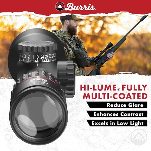 Burris Optics Fullfield 2.5-10x42mm Hunting Riflescopes, 1-inch Tube,Ballistic Plex Reticle, Rear Focal Plane, Waterproof, Shock