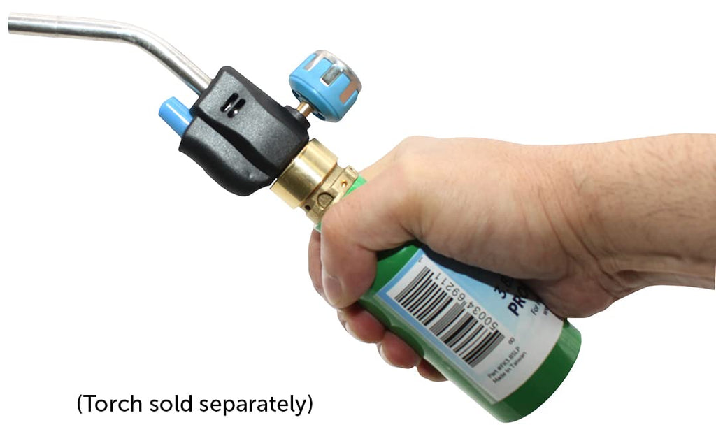 Flame King 1/4-lb Empty Refillable Propane Cylinder Tanks - Reusable & Transportable - Safe and Legal Refill Option - UL1769 Lis