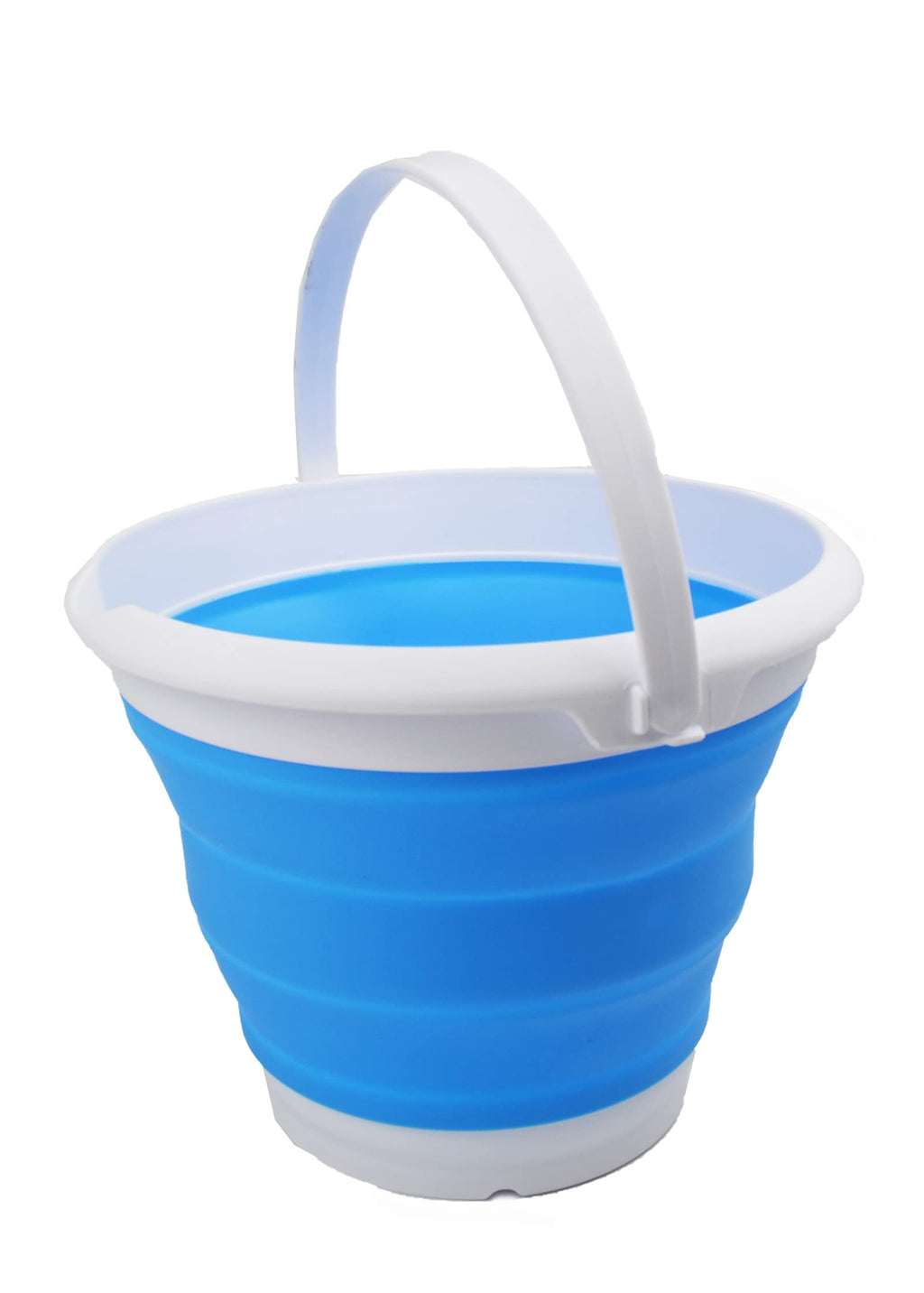 Sammart 8.5L (2.2 Gallon) Collapsible Plastic Bucket - Foldable Round Tub - Portable Fishing Water Pail - Space Saving Outdoor W
