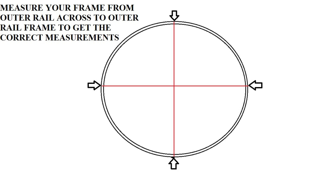 Jumping Surface For 15' Trampoline With 98 V-Rings - 6''