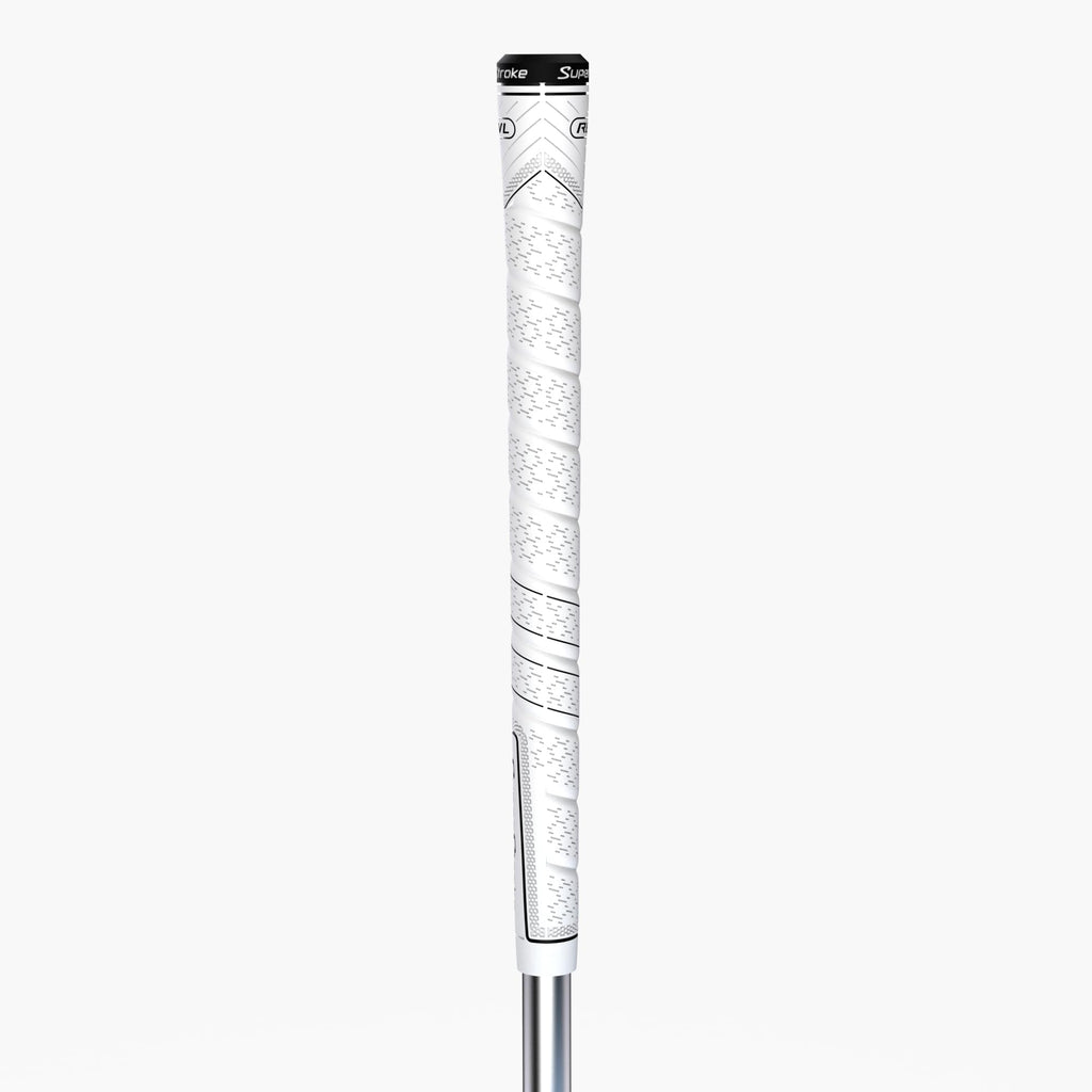 SuperStroke REVL Comfort Midsize Golf Club Grips, .60 Round, Maximum Enhanced Feel and Consistent Performance, White