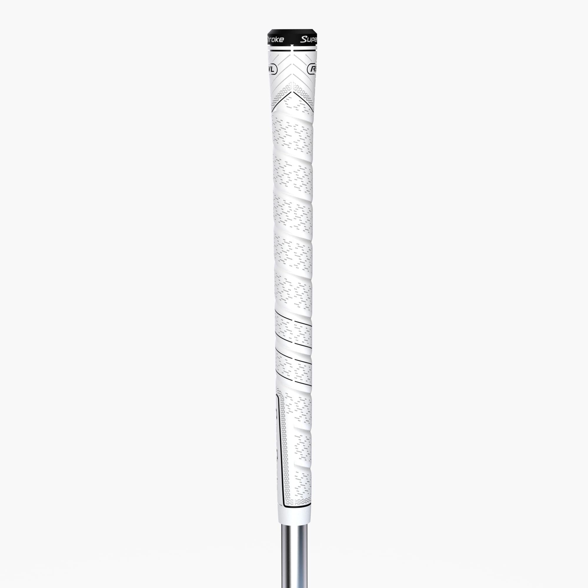 SuperStroke REVL Comfort Midsize Golf Club Grips, .60 Round, Maximum Enhanced Feel and Consistent Performance, White