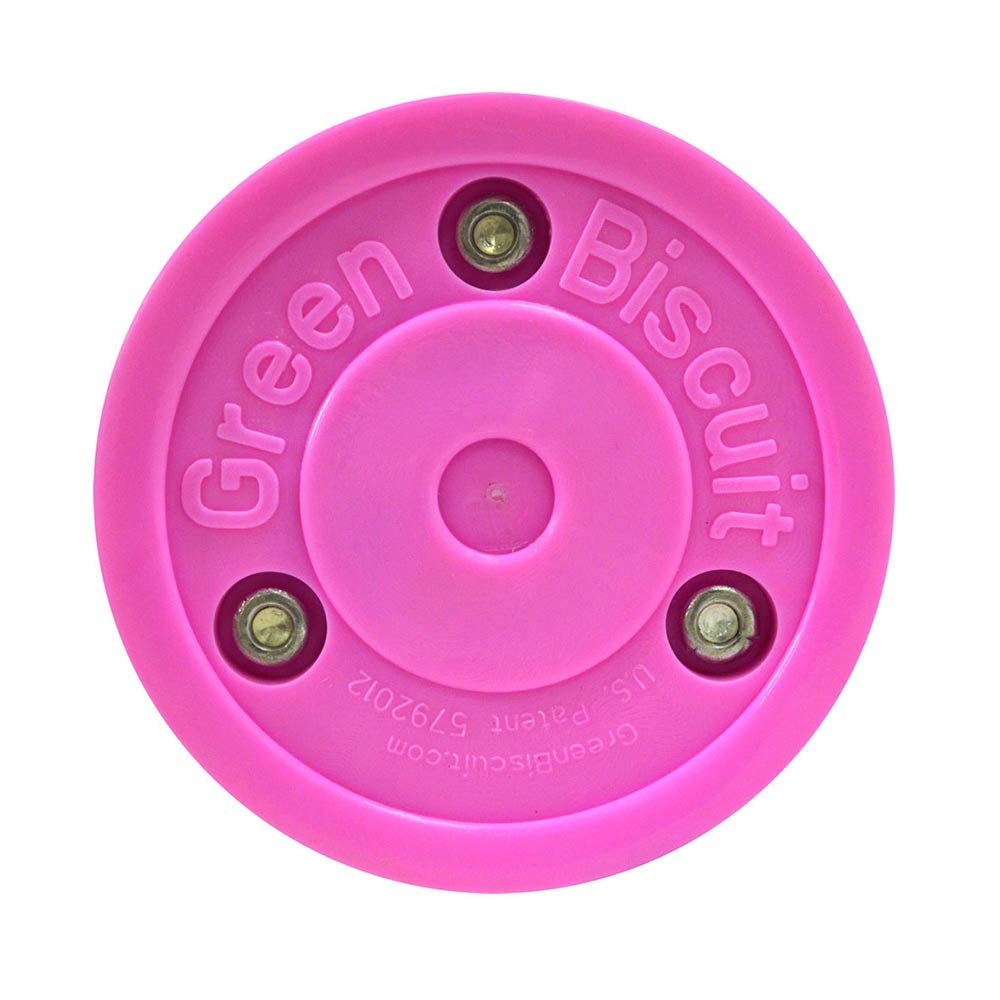 Green Biscuit Blush Original Nhl Off Ice Hockey Pucks For Classic Training, Street Hockey Pucks For Practicing And Developing Sk