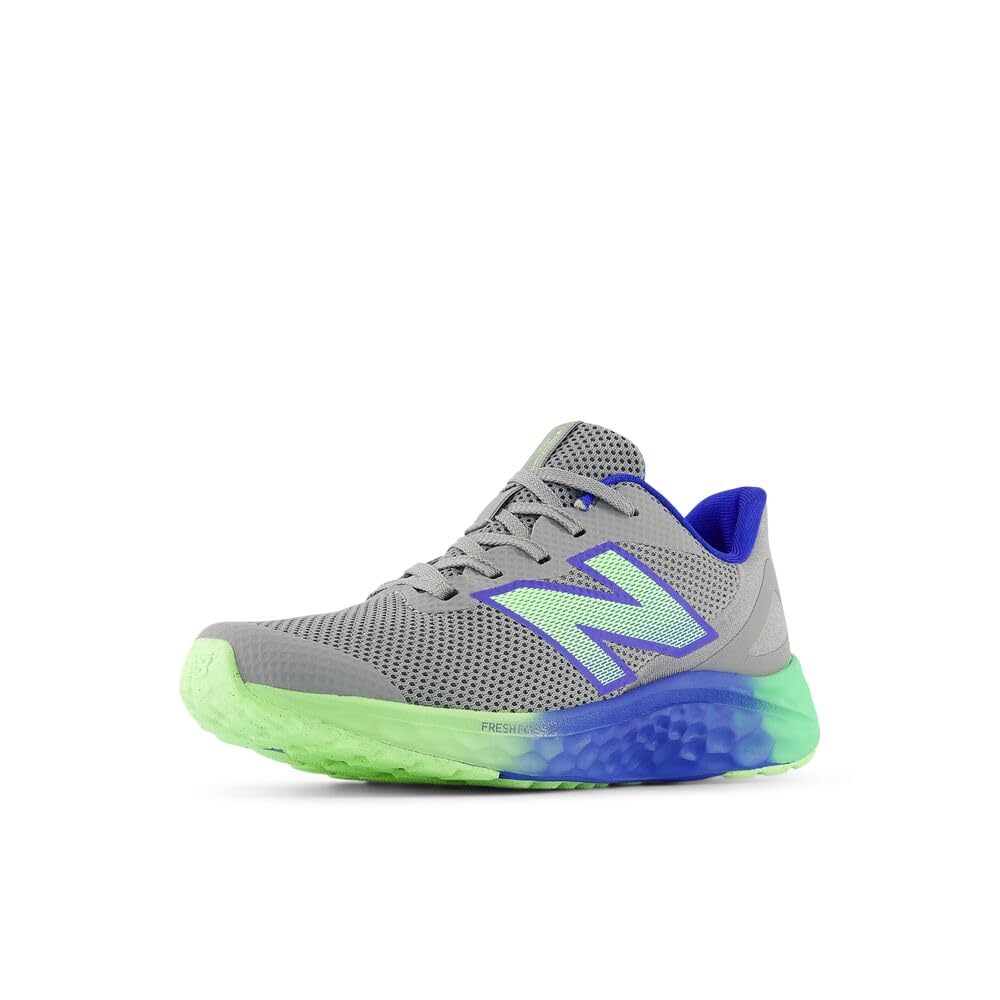New Balance Kids Fresh Foam Arishi V4 Hook & Loop Running Shoe, Grey, 6 Toddler