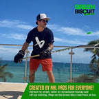 Green Biscuit Hockey Puck 2-Pack, Original, Off Ice Hockey Pucksnipe, Shooting Street Hockey Puck