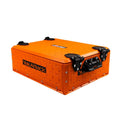YakAttack ShortStak SOLO Storage Box 13 x 16 - Orange | Standalone Low-Profile Crate with Lid, Hinges & Latches | GridLoc Mounti