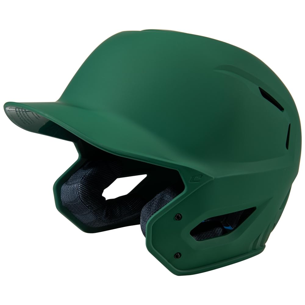 Champro HXE Matte Baseball Batting Helmet, Large, Forest Green