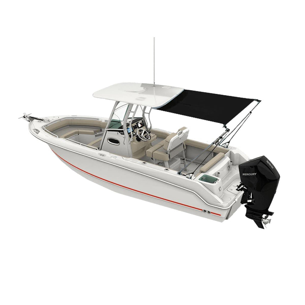 Oceansouth T-Top Extension (Size 4) 6 Ft Length X 7 Ft Width - Black Shades Sun Shade Canvas Boat Bulk Fishing Accessories Cover