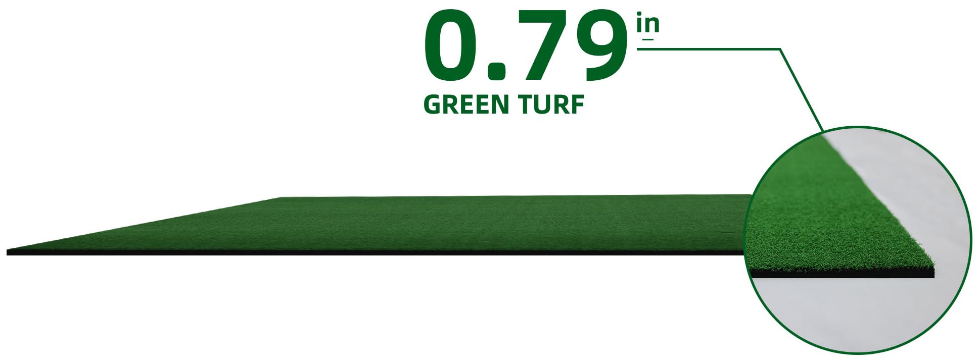 Signature Fitness Golf Hitting Mat, 5 X 3 Feet, 5Mm Or 15Mm Thick Base Commercial Grade Synthetic Turf, No Rubber Tees Included