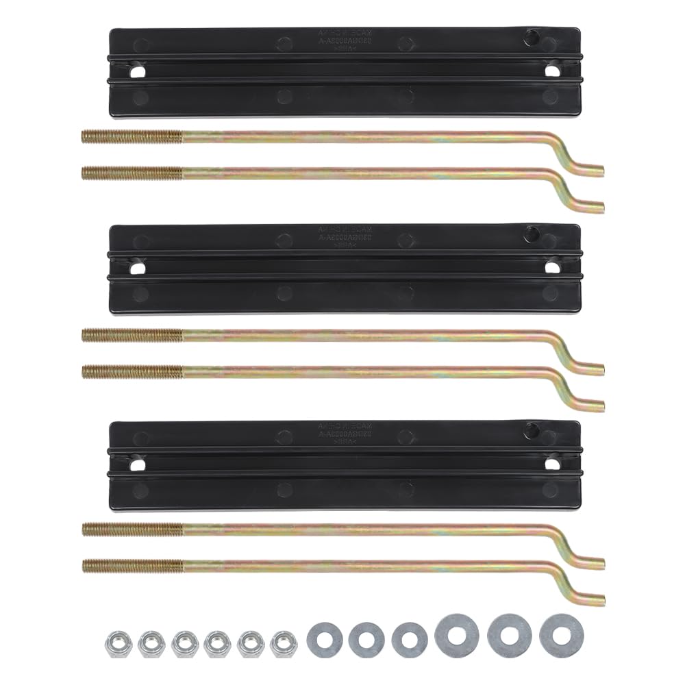 ALLGOOD Battery Hold Down Retainer Plate Rods Kit, Compatible with Club Car DS and Carryall Electric Golf Cart 1981-2013