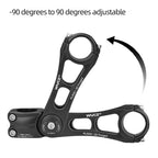 Cysky Bike Stem Universal 31.8Mm And 25.4Mm Adjustable  90 Degree 145Mm Mtb Stem Bike Stem Riser Short Handlebar Stem For Mounta