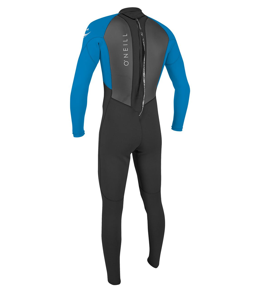 O'Neill Men'S Reactor-2 3/2Mm Back Zip Full Wetsuit, Black/Ocean, Mt