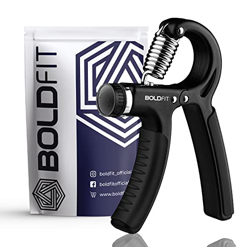 Boldfit Adjustable Hand Grip Strengthener, Hand Gripper for Men & Women for Gym Workout Hand Exercise Equipment to Use in Home f