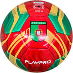 PLAYPRO Country Training Soccer Ball: World Edition (Portugal - Gold, 5)
